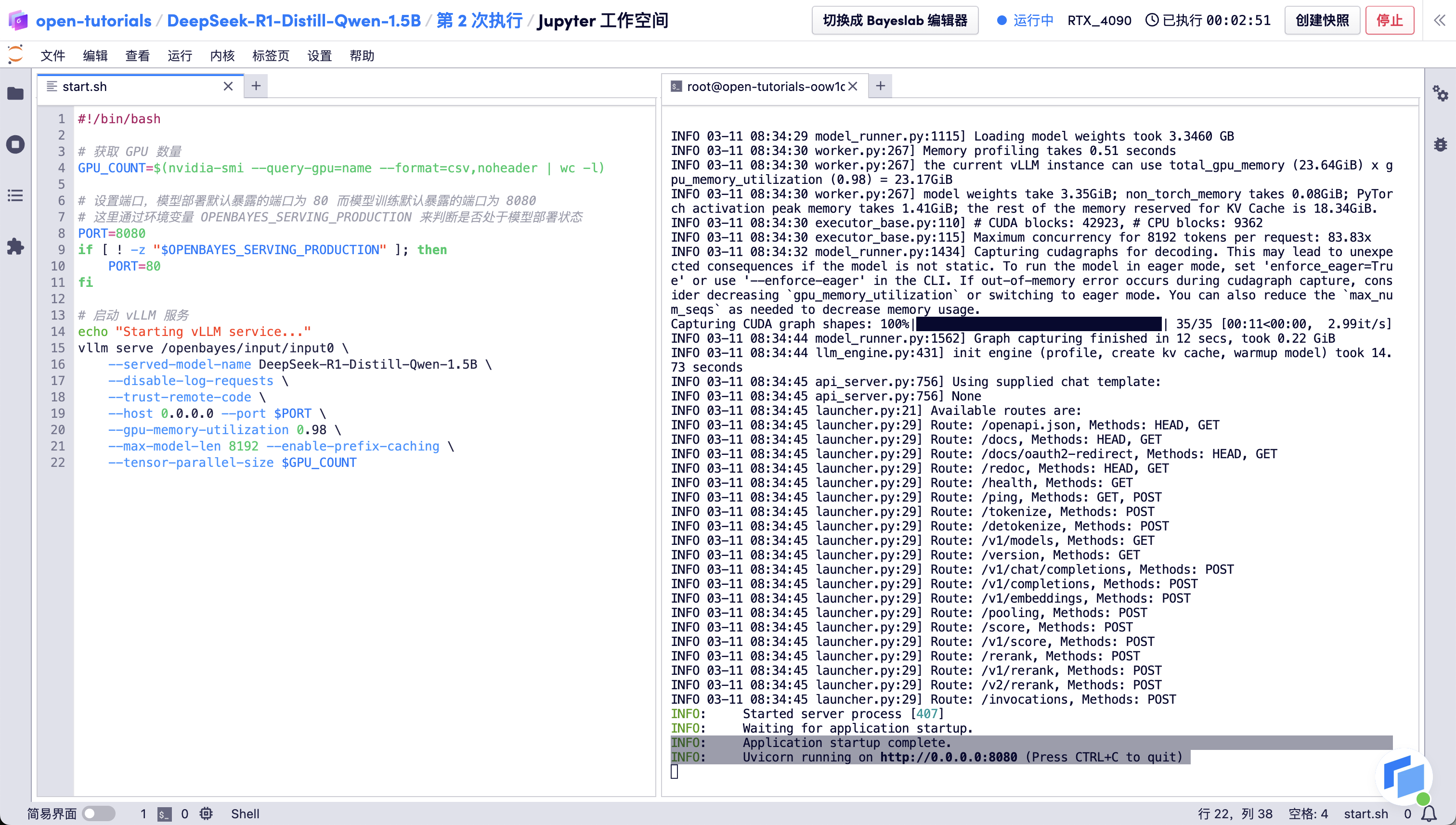 test vllm